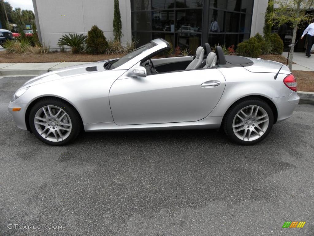Iridium Silver Metallic 2008 Mercedes-Benz SLK 350 Roadster Exterior Photo #45127122