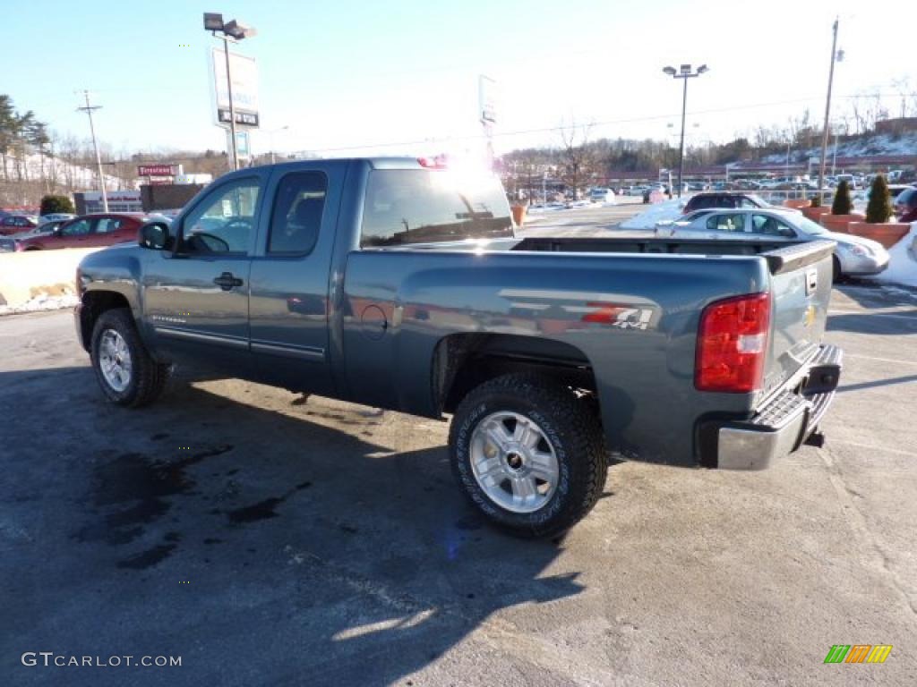 2011 Silverado 1500 LT Extended Cab 4x4 - Blue Granite Metallic / Ebony photo #5