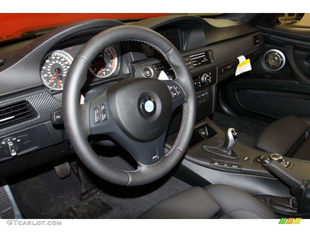 Black Novillo Leather Interior 2011 BMW M3 Coupe Photo #45129686