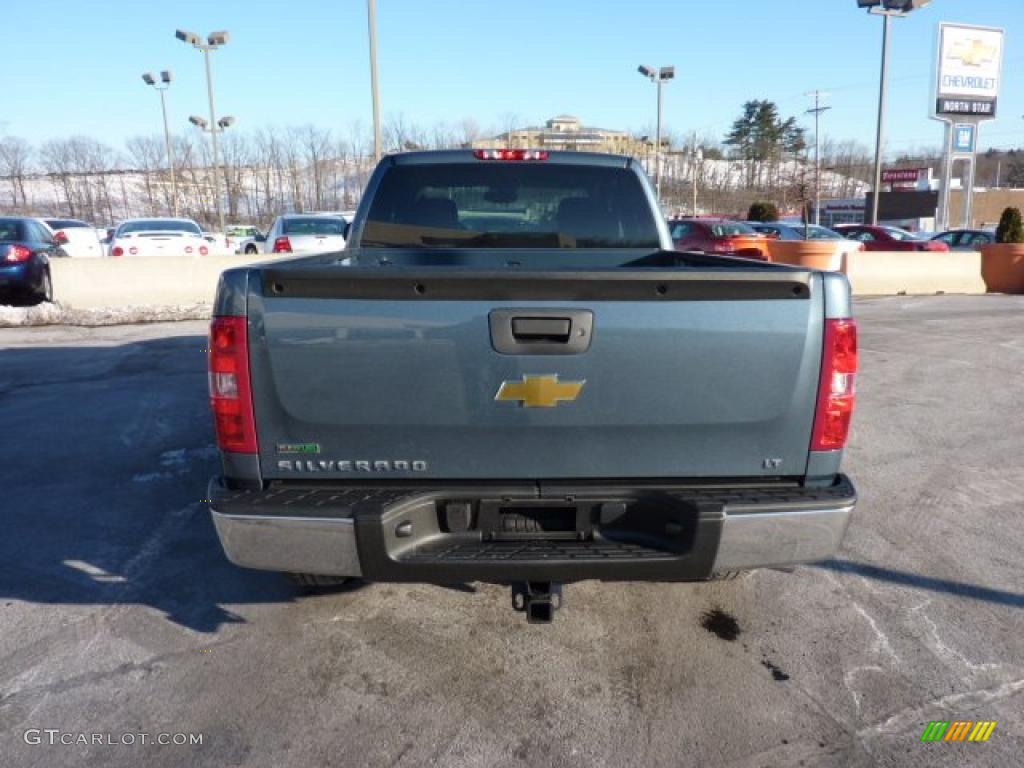 2011 Silverado 1500 LT Extended Cab 4x4 - Blue Granite Metallic / Ebony photo #6