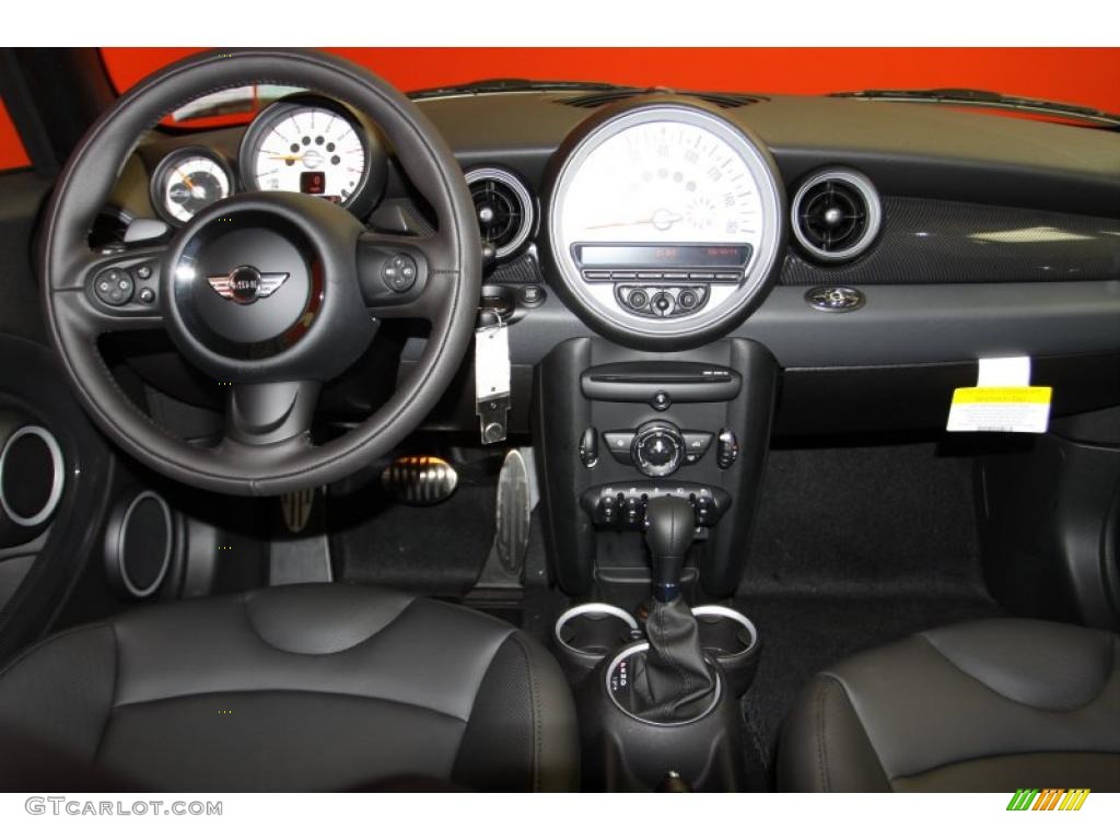 2011 Mini Cooper S Convertible Carbon Black Dashboard Photo #45130198