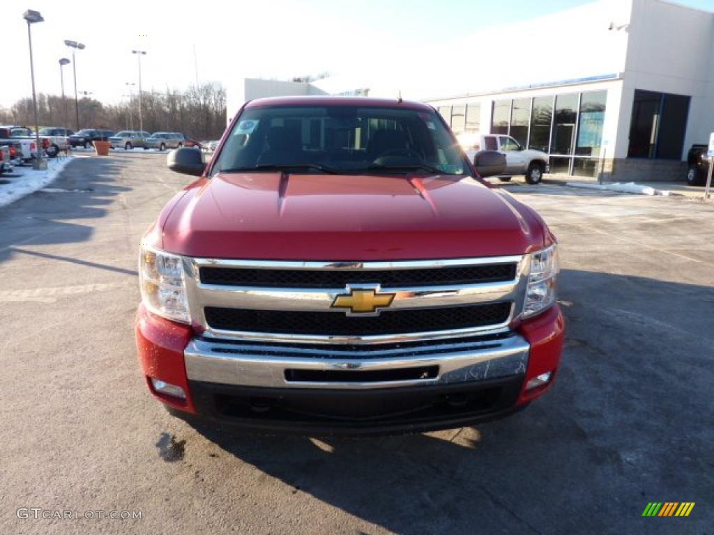 2011 Silverado 1500 LT Extended Cab 4x4 - Victory Red / Ebony photo #2