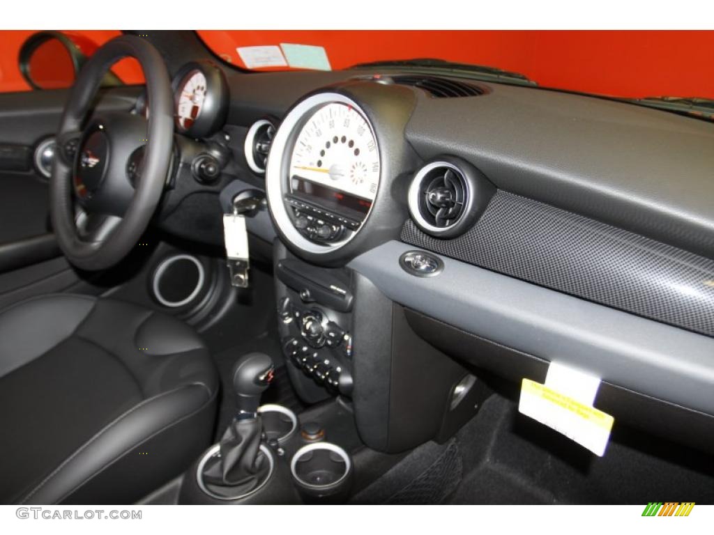 2011 Mini Cooper S Convertible Carbon Black Dashboard Photo #45130294