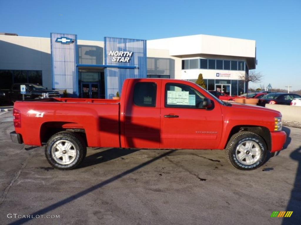 2011 Silverado 1500 LT Extended Cab 4x4 - Victory Red / Ebony photo #11