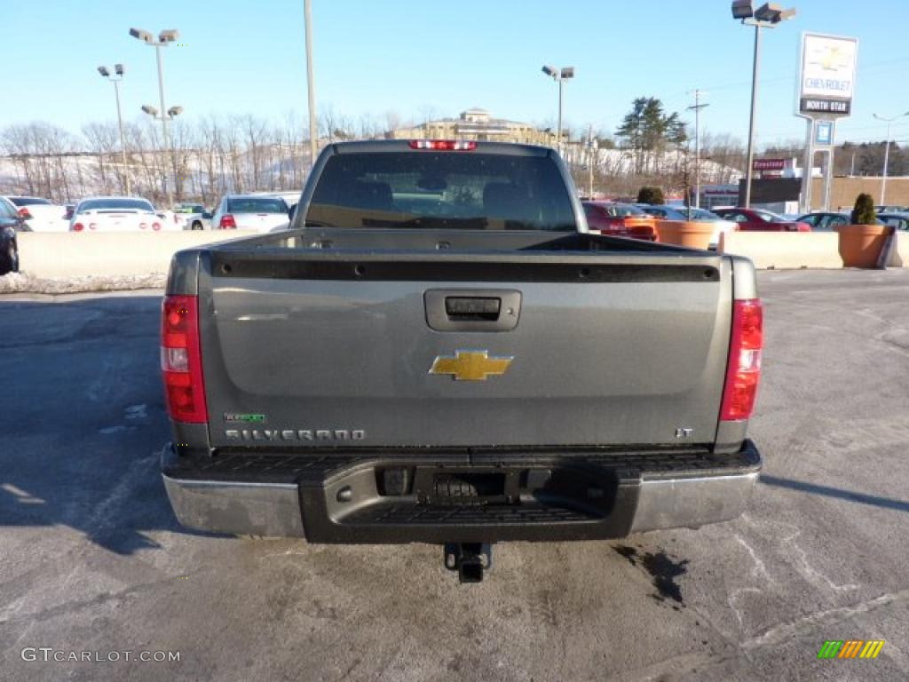 2011 Silverado 1500 LT Extended Cab 4x4 - Steel Green Metallic / Ebony photo #6