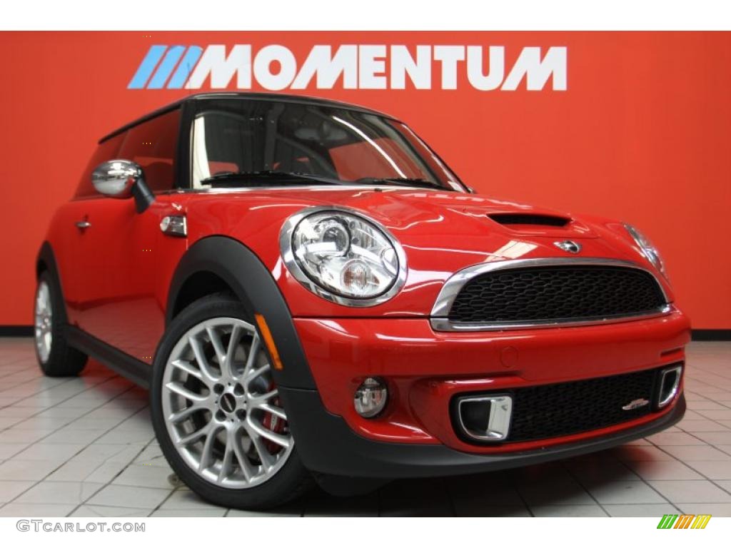 2011 Cooper John Cooper Works Hardtop - Chili Red / Carbon Black/Championship Red Piping Lounge Leather photo #1