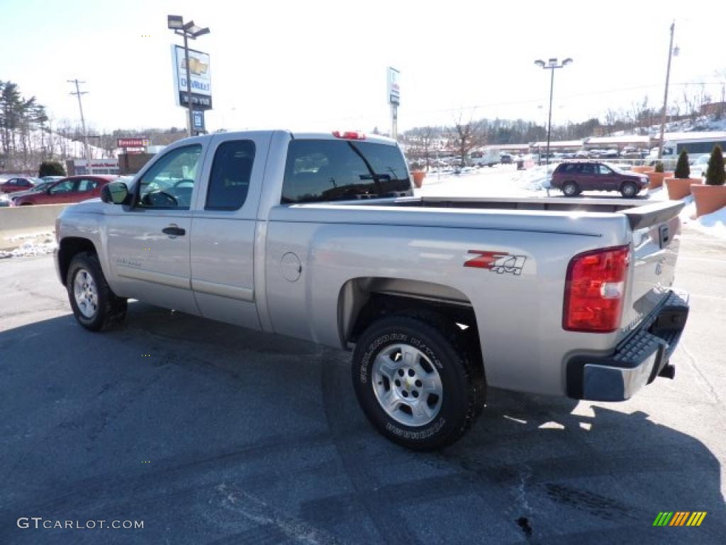 2008 Silverado 1500 LT Extended Cab 4x4 - Silver Birch Metallic / Ebony photo #5