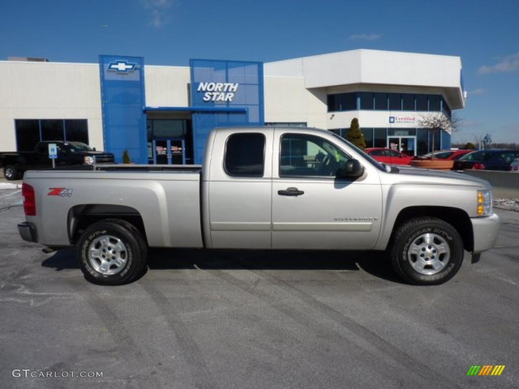 2008 Silverado 1500 LT Extended Cab 4x4 - Silver Birch Metallic / Ebony photo #11