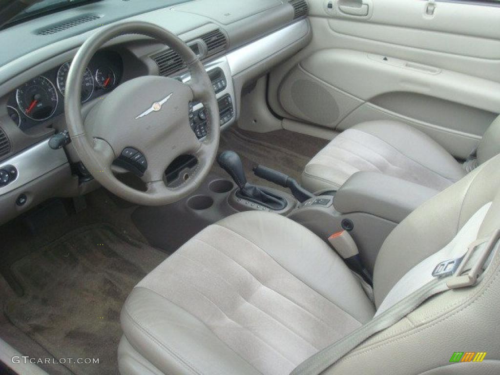 2005 Sebring Touring Convertible - Deep Red Pearl / Light Taupe photo #12