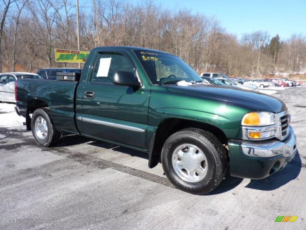 Polo Green Metallic 2003 GMC Sierra 1500 SLE Regular Cab Exterior Photo #45133050
