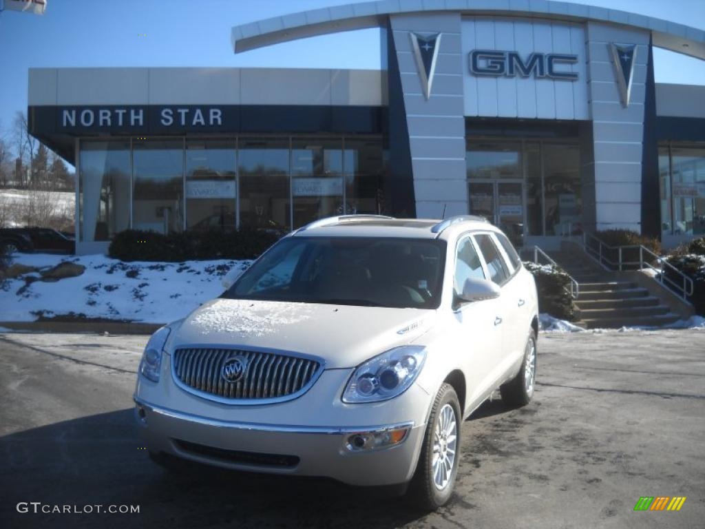 2011 Enclave CXL AWD - White Diamond Tricoat / Ebony/Ebony photo #1