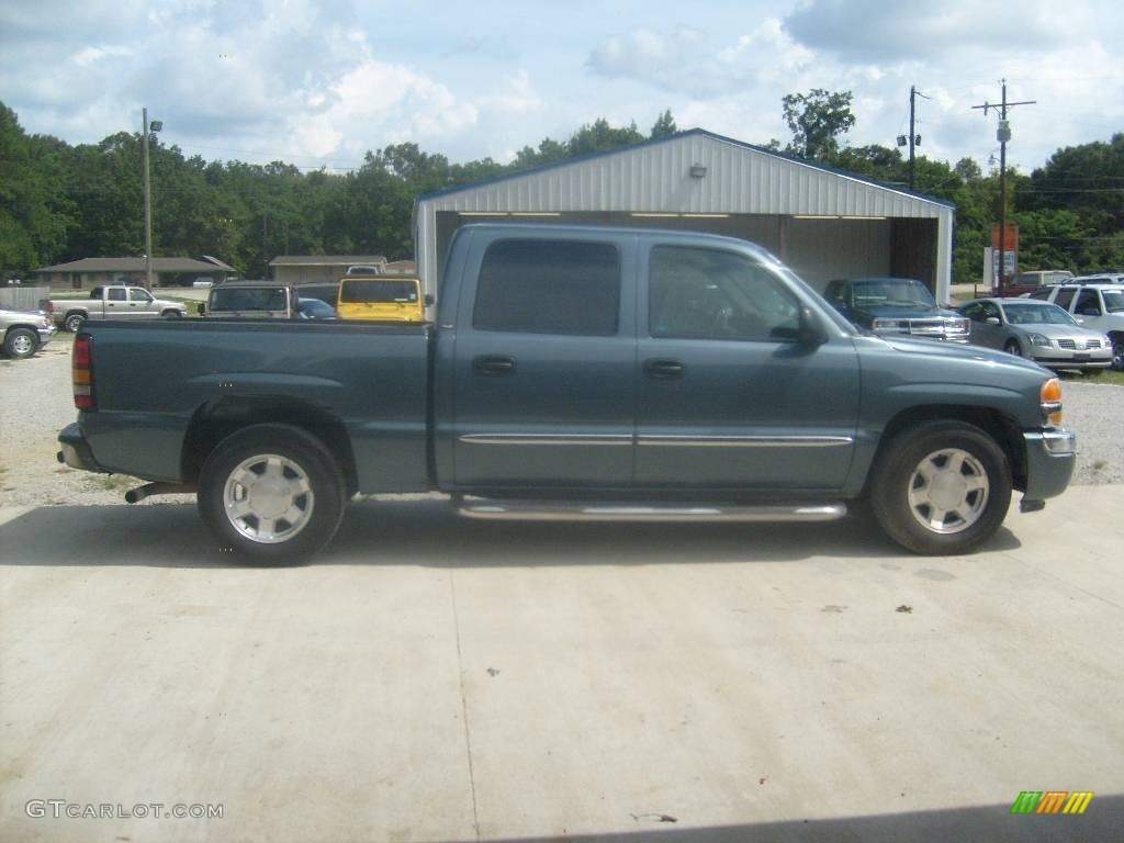 2006 Sierra 1500 SLT Crew Cab - Deep Blue Metallic / Pewter photo #4