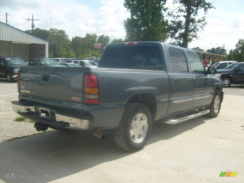 2006 Sierra 1500 SLT Crew Cab - Deep Blue Metallic / Pewter photo #5