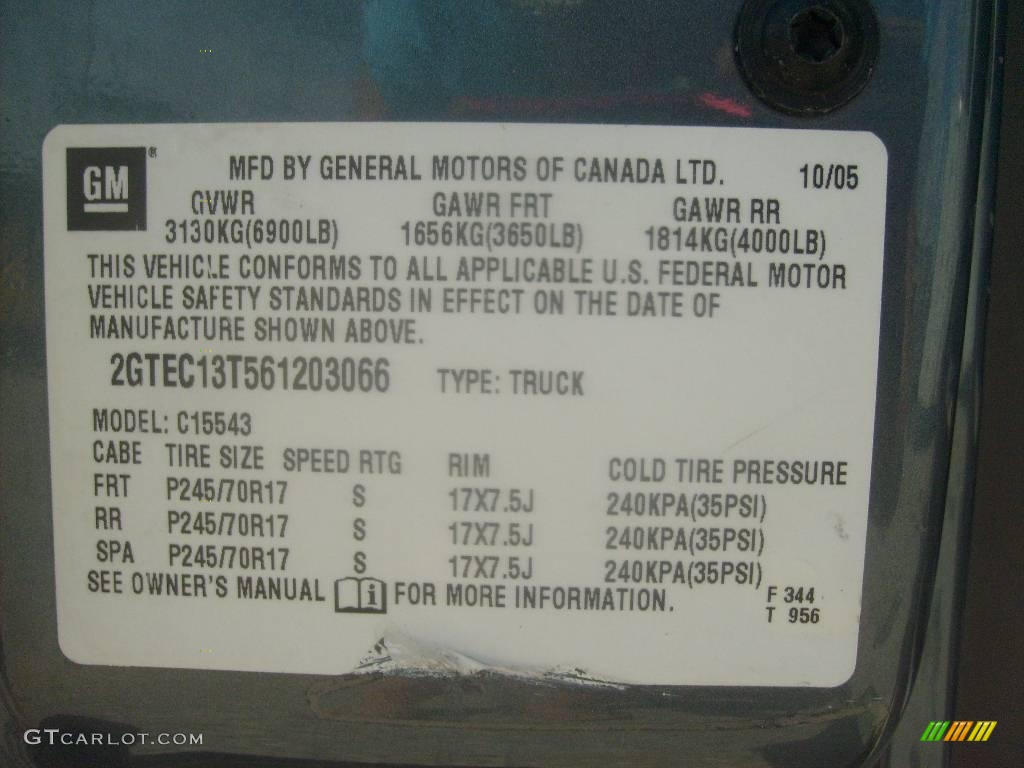 2006 Sierra 1500 SLT Crew Cab - Deep Blue Metallic / Pewter photo #15