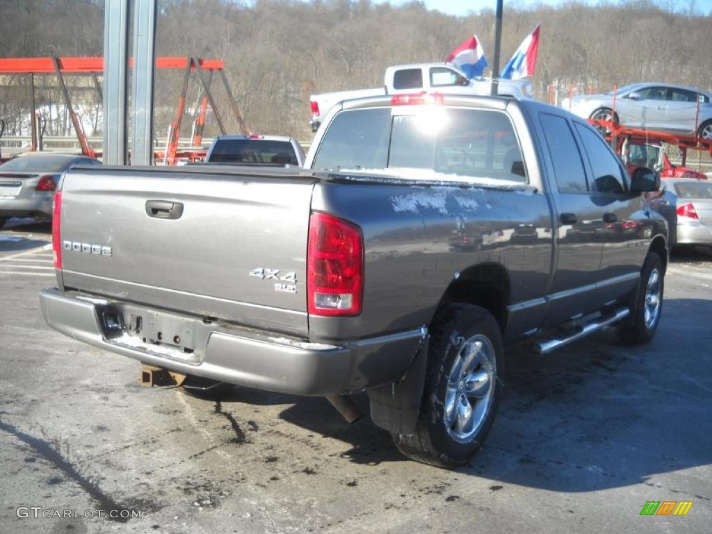 2003 Ram 1500 SLT Quad Cab 4x4 - Graphite Metallic / Dark Slate Gray photo #4