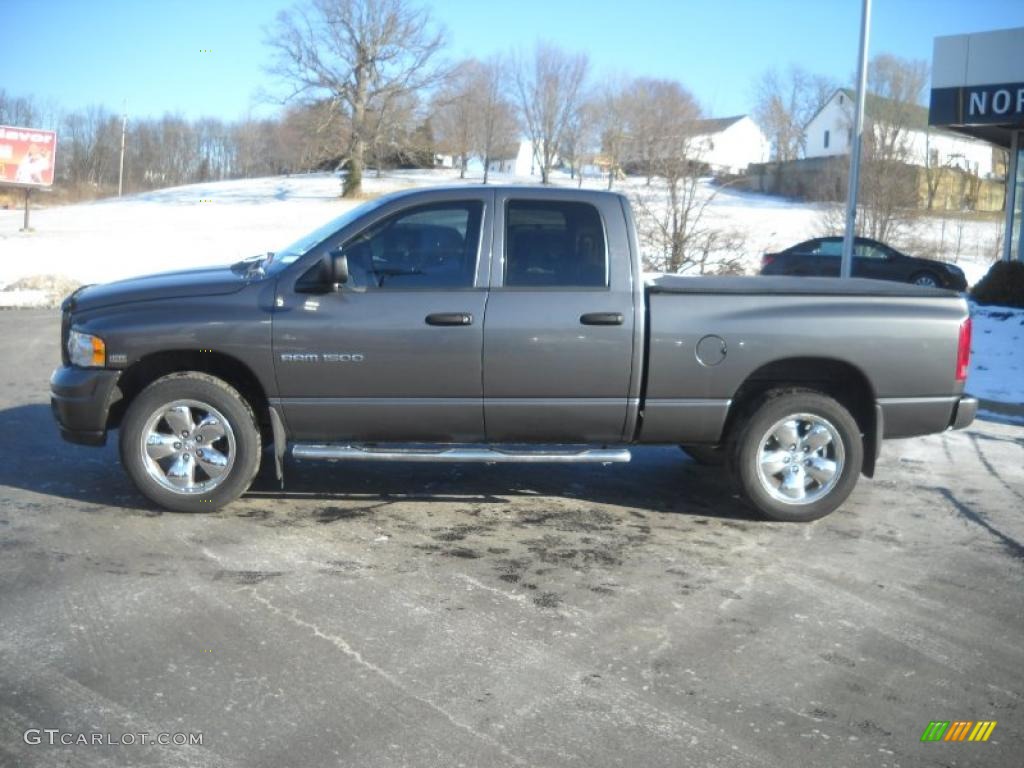 2003 Ram 1500 SLT Quad Cab 4x4 - Graphite Metallic / Dark Slate Gray photo #6