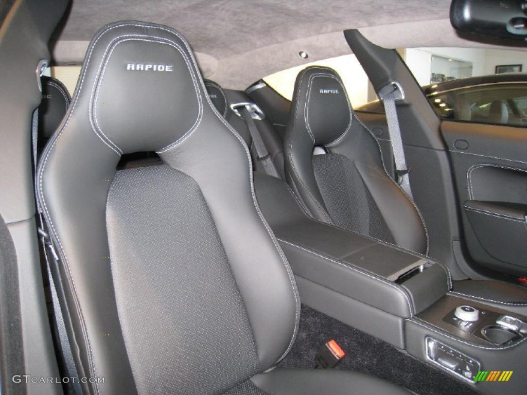 Obsidian Black Interior 2011 Aston Martin Rapide Sedan Photo #45136132