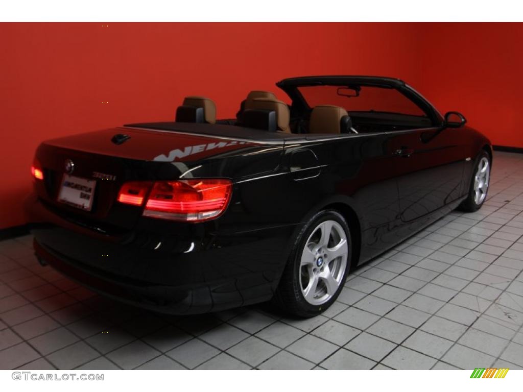 2008 3 Series 328i Convertible - Jet Black / Saddle Brown/Black photo #3