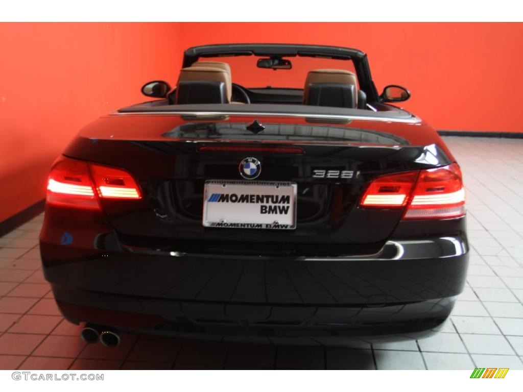 2008 3 Series 328i Convertible - Jet Black / Saddle Brown/Black photo #15