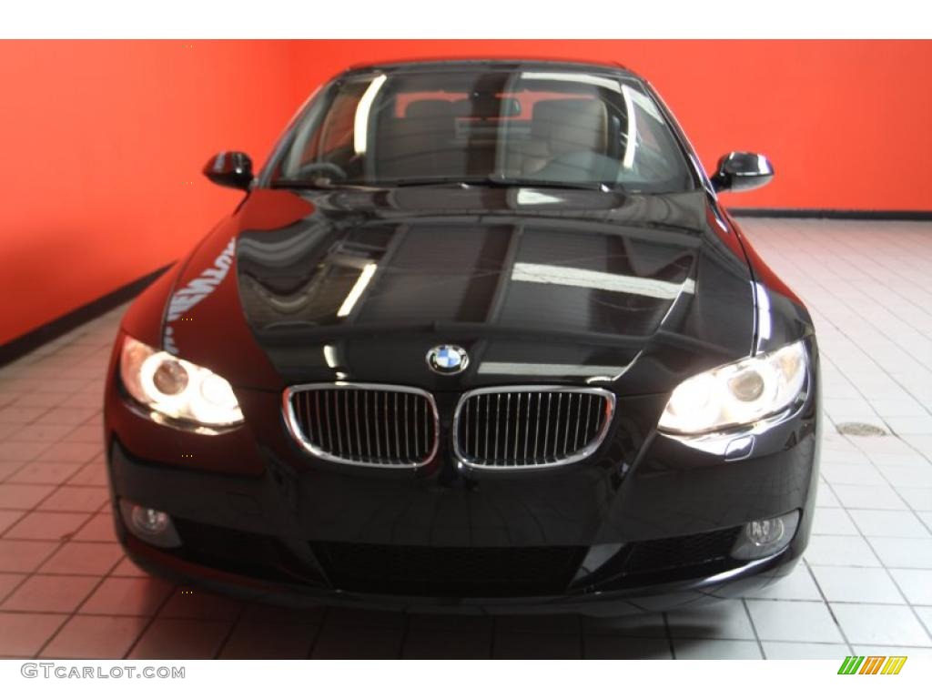 2008 3 Series 328i Convertible - Jet Black / Saddle Brown/Black photo #20