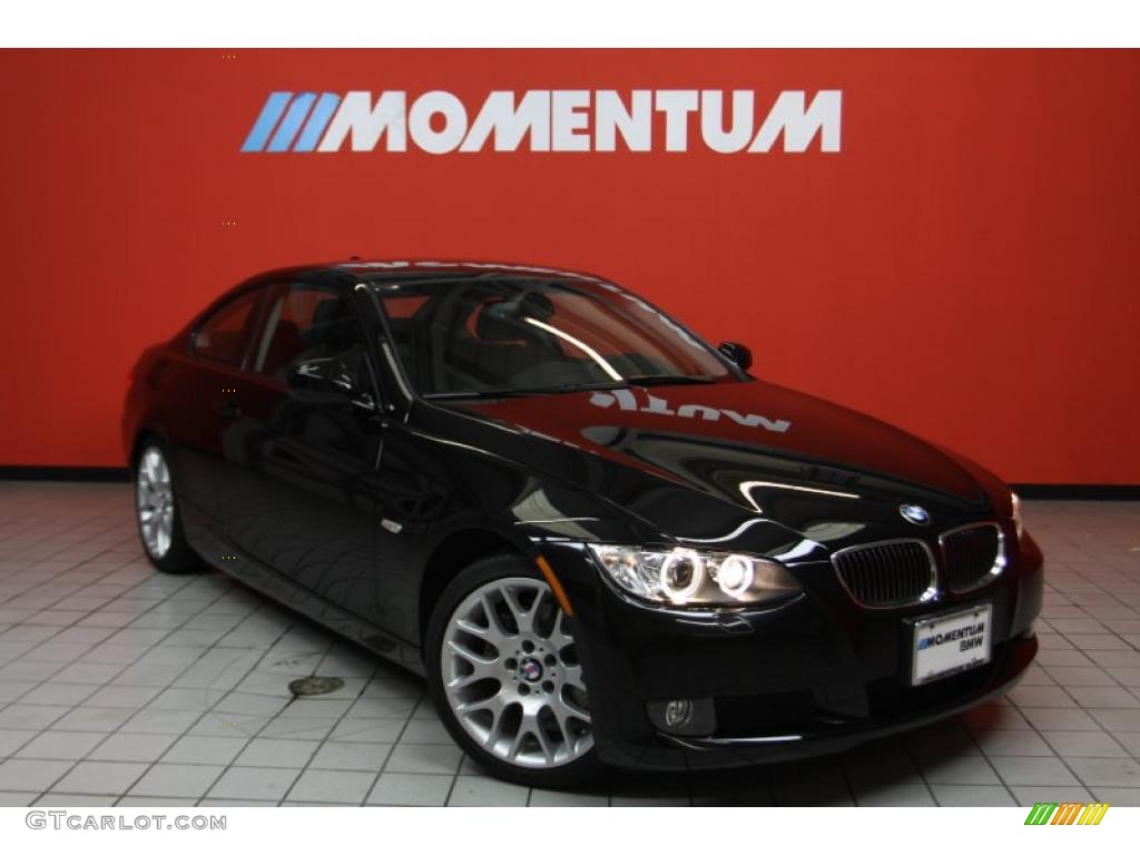 2010 3 Series 328i Coupe - Jet Black / Black photo #1