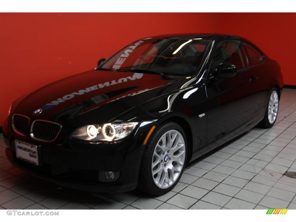 2010 3 Series 328i Coupe - Jet Black / Black photo #2