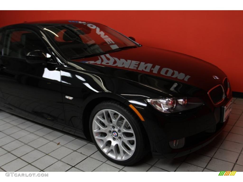 2010 3 Series 328i Coupe - Jet Black / Black photo #12