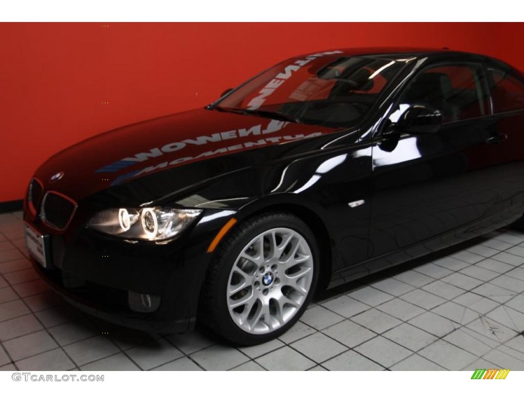 2010 3 Series 328i Coupe - Jet Black / Black photo #18