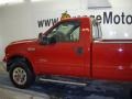 2006 Red Clearcoat Ford F350 Super Duty XLT Regular Cab 4x4  photo #5