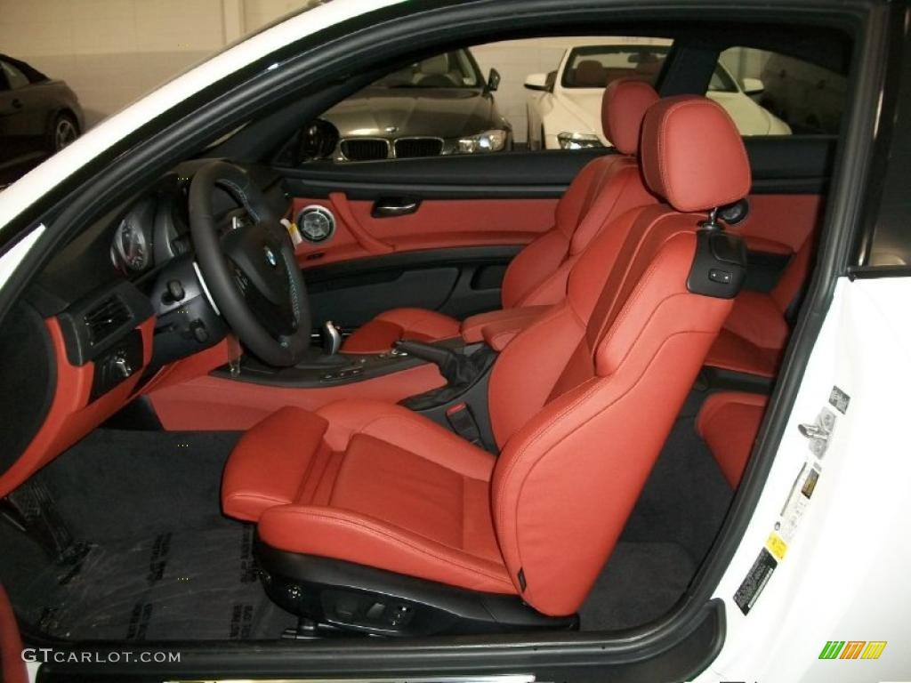 Fox Red Novillo Leather Interior 2011 BMW M3 Coupe Photo #45139491