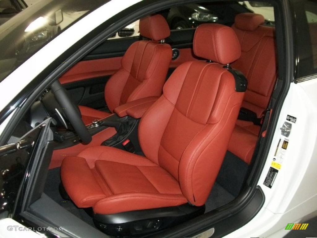 Fox Red Novillo Leather Interior 2011 BMW M3 Coupe Photo #45139508