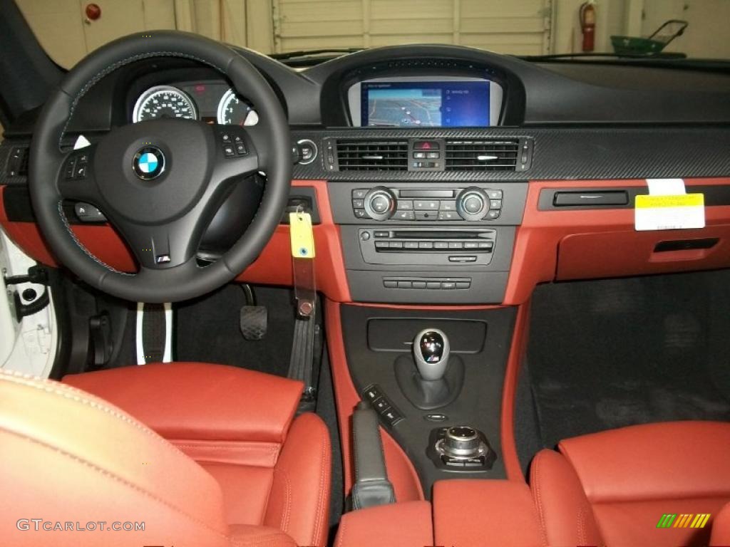 2011 BMW M3 Coupe Fox Red Novillo Leather Dashboard Photo #45139527
