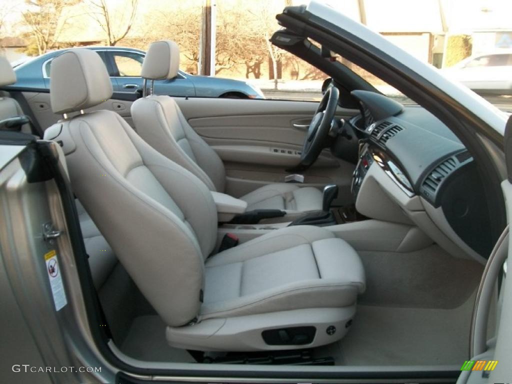 2009 1 Series 135i Convertible - Cashmere Silver Metallic / Taupe photo #27