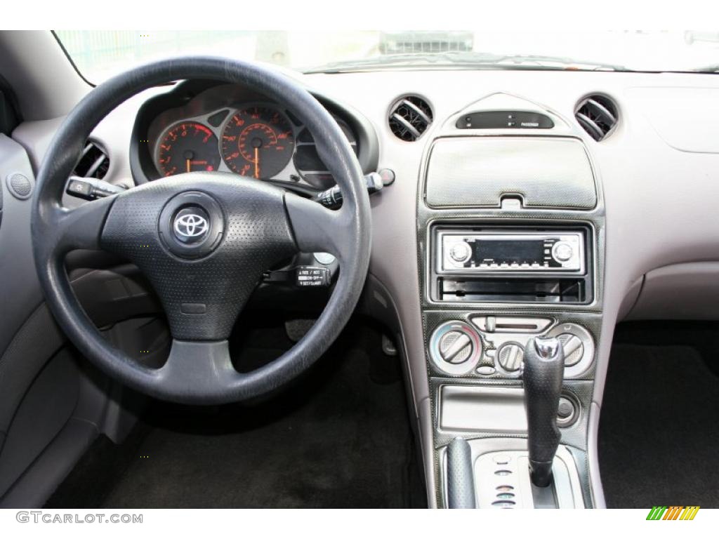 2001 Toyota Celica GT Black/Silver Dashboard Photo #45141459