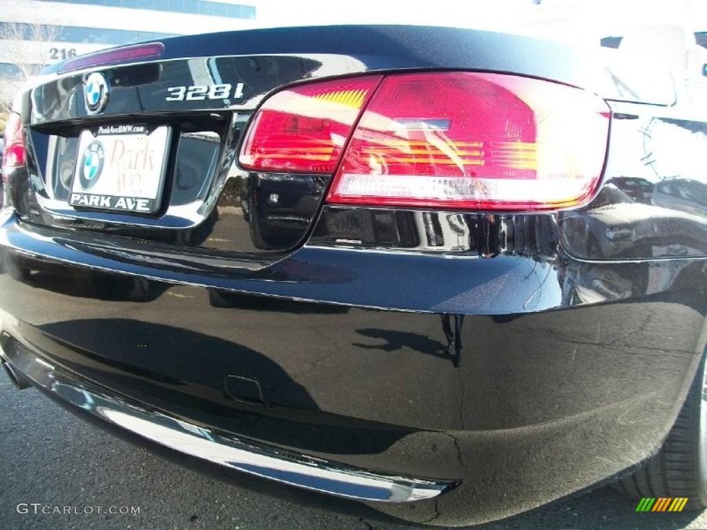 2008 3 Series 328i Convertible - Jet Black / Cream Beige photo #22