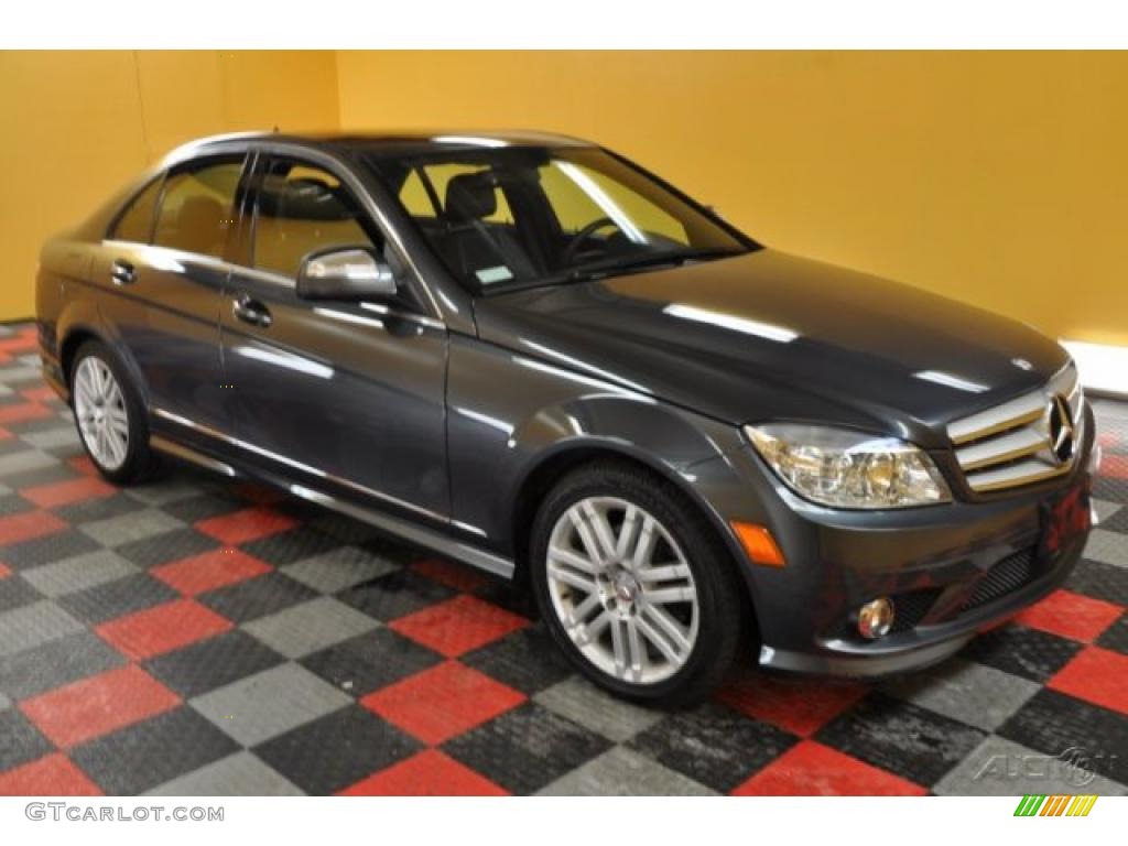 2008 C 300 4Matic Sport - Steel Grey Metallic / Black photo #1