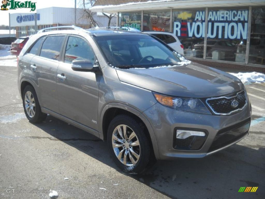 2011 Sorento SX V6 AWD - Titanium Silver / Black photo #1