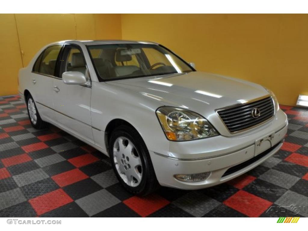 2003 LS 430 Sedan - Crystal White / Ecru photo #1
