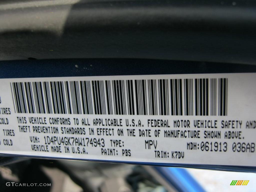 2010 Nitro Color Code PBS for Deep Water Blue Pearl Photo #45145215
