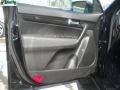 Black 2011 Kia Sorento EX V6 AWD Door Panel