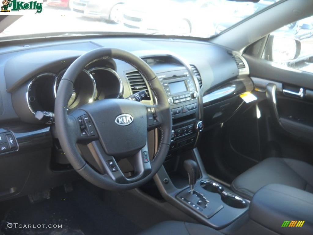 2011 Kia Sorento EX V6 AWD Black Dashboard Photo #45146023