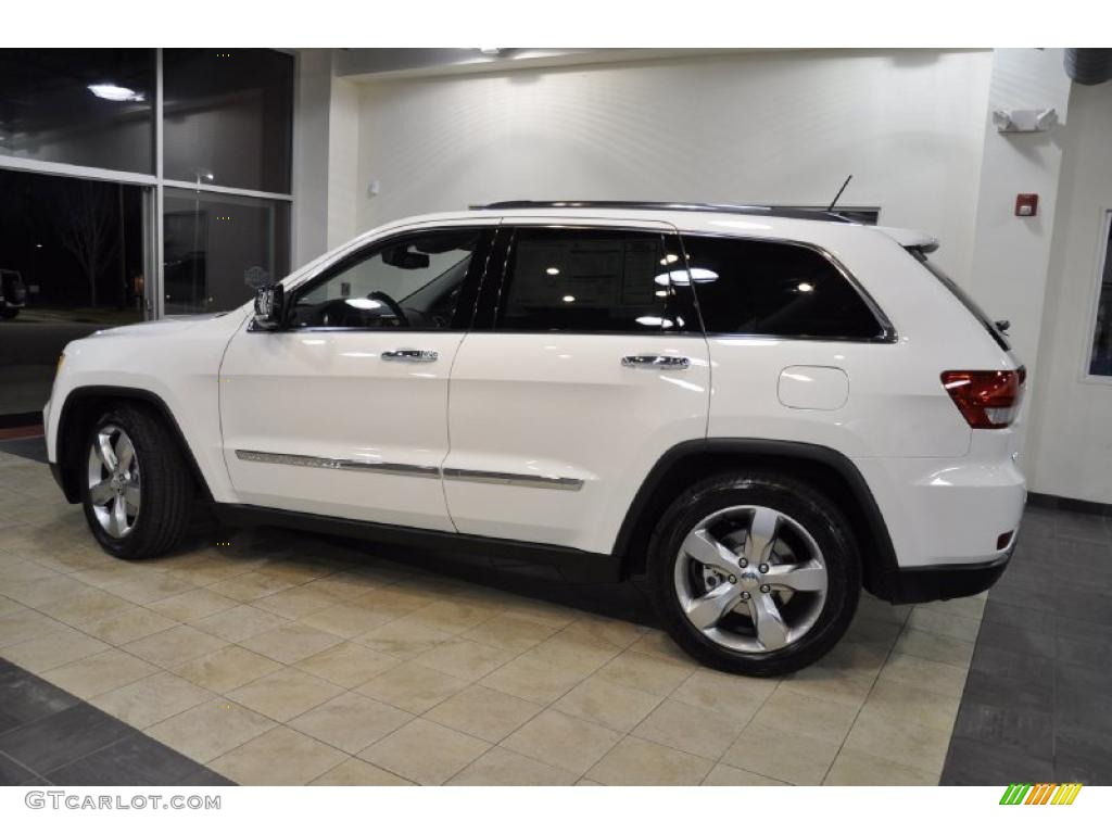 Stone White 2011 Jeep Grand Cherokee Overland 4x4 Exterior Photo #45148862