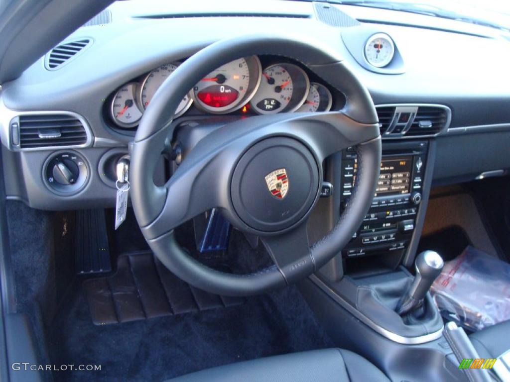 2011 Porsche 911 Carrera S Cabriolet Black Dashboard Photo #45149195