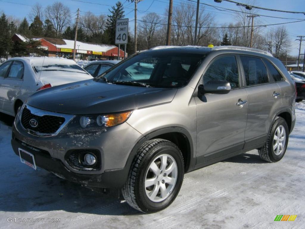 Titanium Silver 2011 Kia Sorento LX Exterior Photo #45149821