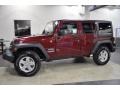 2011 Deep Cherry Red Jeep Wrangler Unlimited Sport 4x4  photo #1