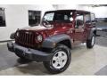 2011 Deep Cherry Red Jeep Wrangler Unlimited Sport 4x4  photo #2