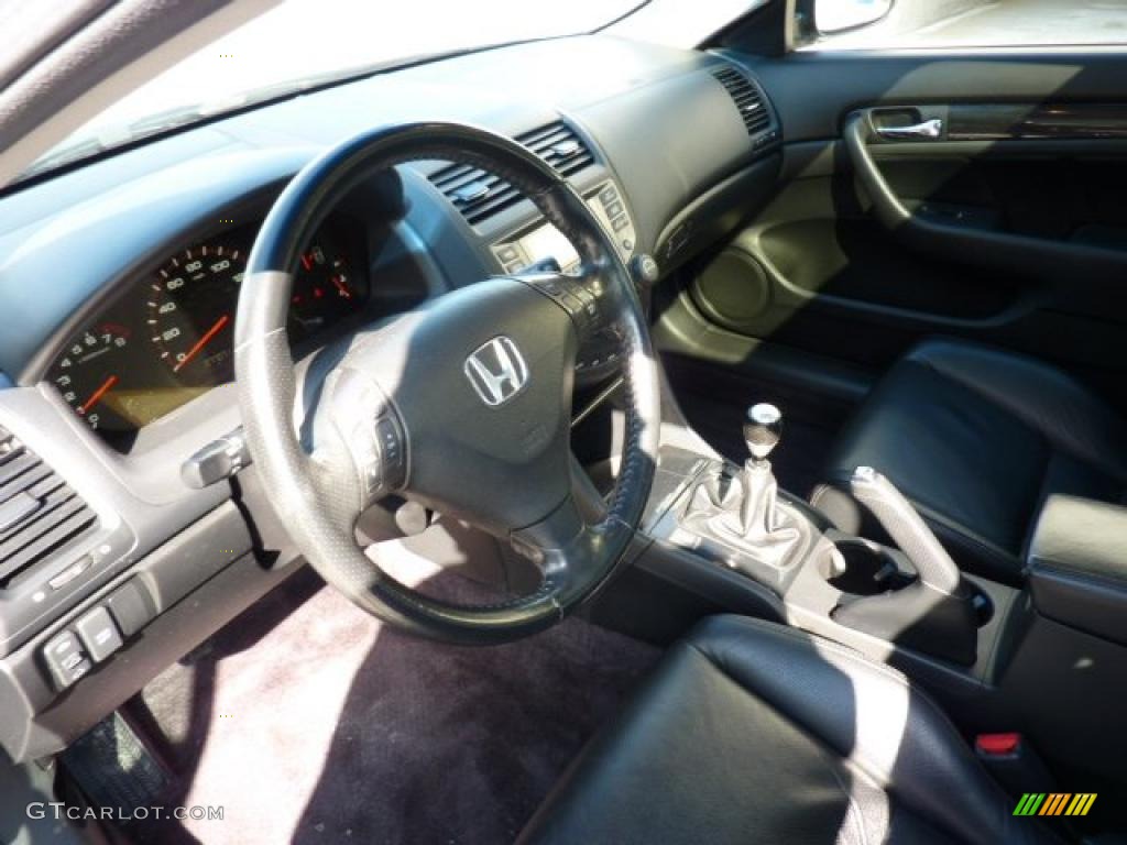 2006 Accord EX-L V6 Coupe - Nighthawk Black Pearl / Black photo #17