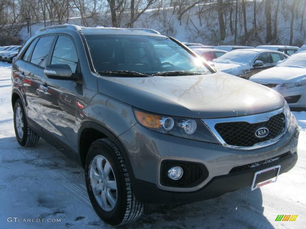 Titanium Silver 2011 Kia Sorento LX Exterior Photo #45150027