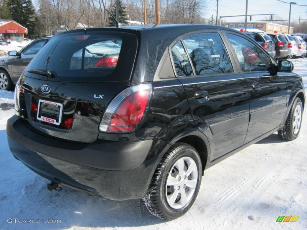 Black 2008 Kia Rio Rio5 LX Hatchback Exterior Photo #45150287