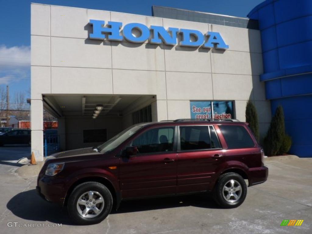 Dark Cherry Pearl Honda Pilot